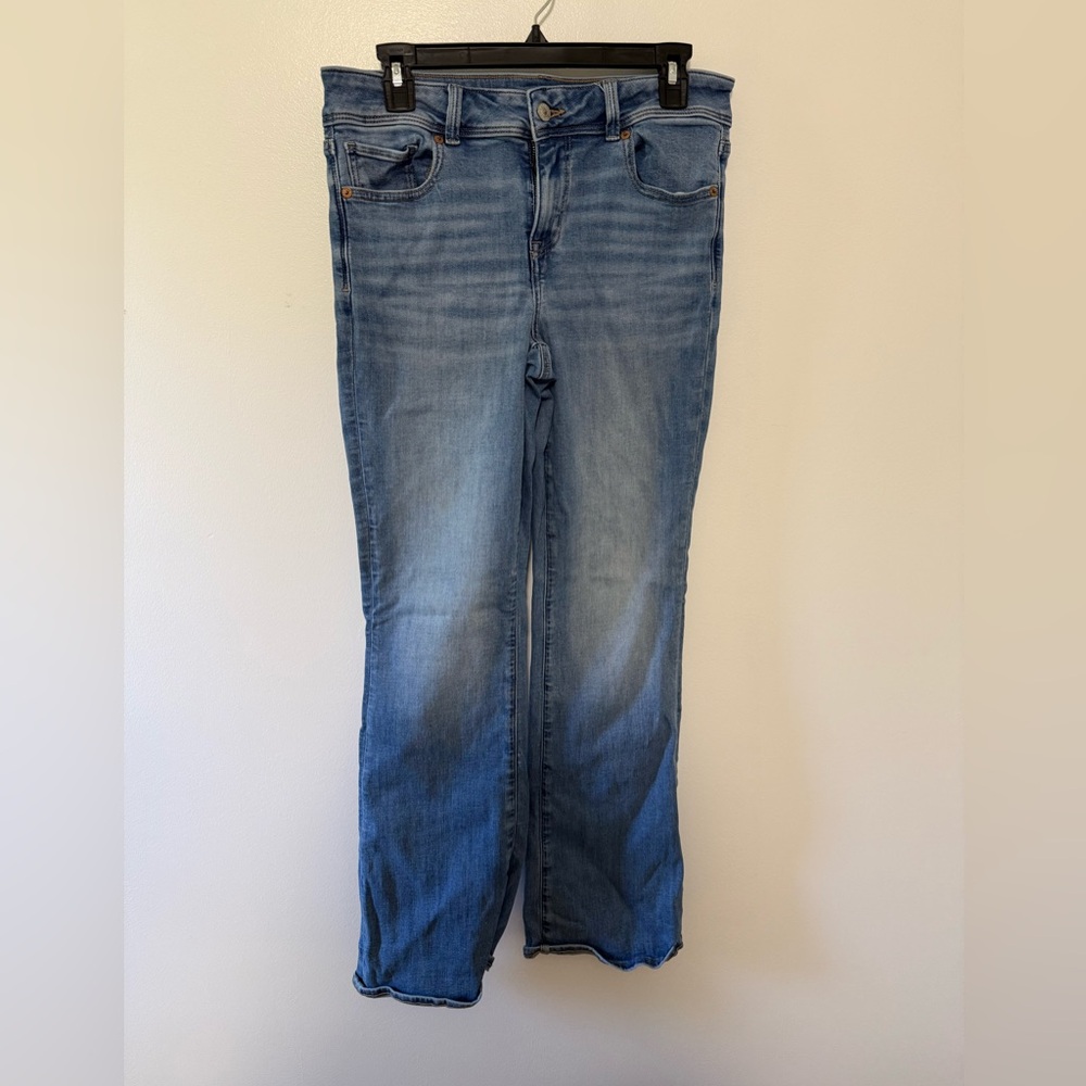 American Eagle Outfitters Light Blue Straight Leg Kick Boot Jeans